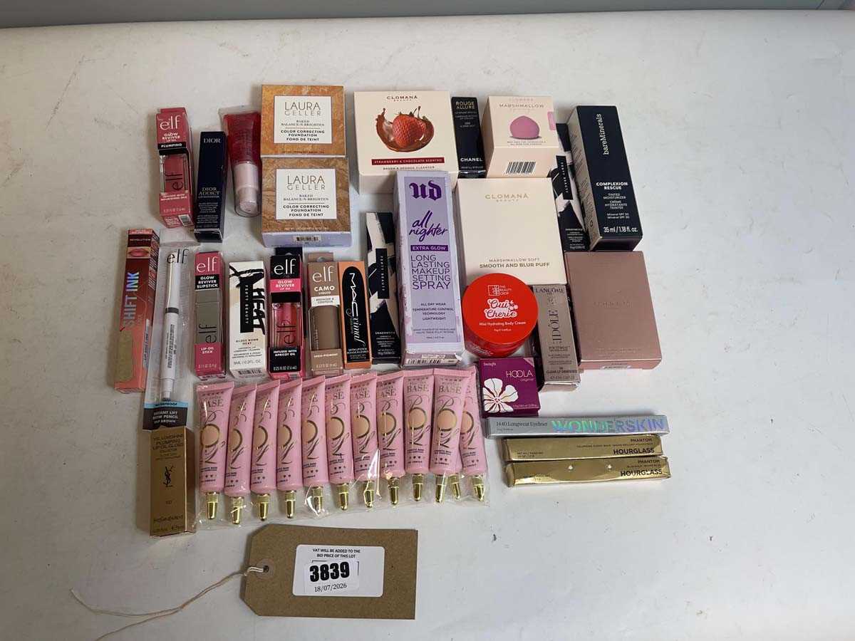 Lot 3839 - Makeup to include P.Louise, E.L.F, Lancome, etc