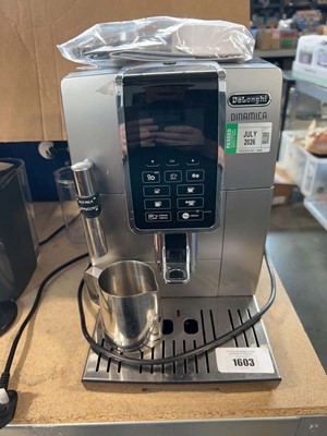 Lot 1603 - DeLonghi Dinamica coffee machine, unboxed