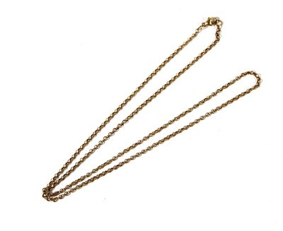 Lot 495 - A 9ct gold belcher chain. Approx. weight 4.1g