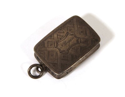 Lot 510 - A Victorian silver pendant vinaigrette by...