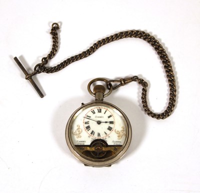 Lot 530 - An early 20th century nickel cased Hebdomas...