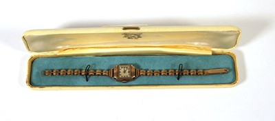 Lot 537 - A ladies mid-20th century yellow metal...