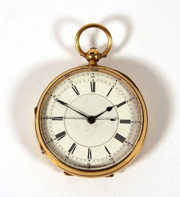 Lot 541 - An early 20th century 18ct gold cased pocket...