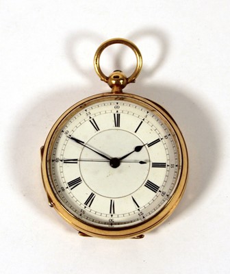 Lot 541 - An early 20th century 18ct gold cased pocket...