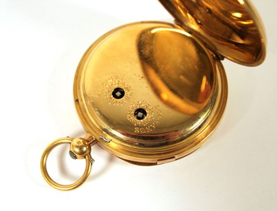 Lot 541 - An early 20th century 18ct gold cased pocket...