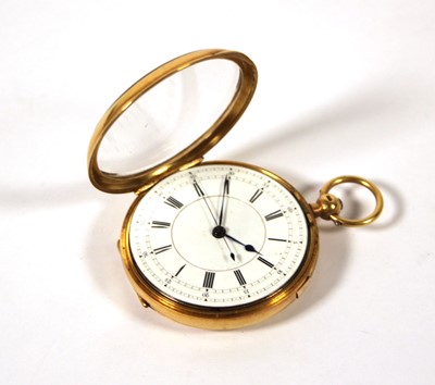 Lot 541 - An early 20th century 18ct gold cased pocket...