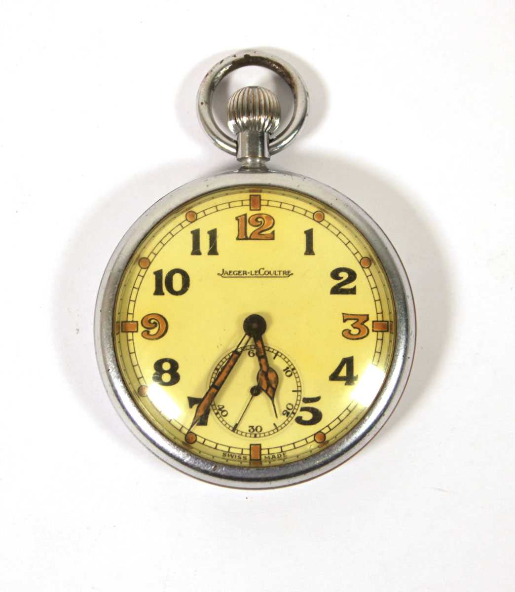 Lot 542 - A Jaeger LeCoultre G.S.T.P military pocket watch