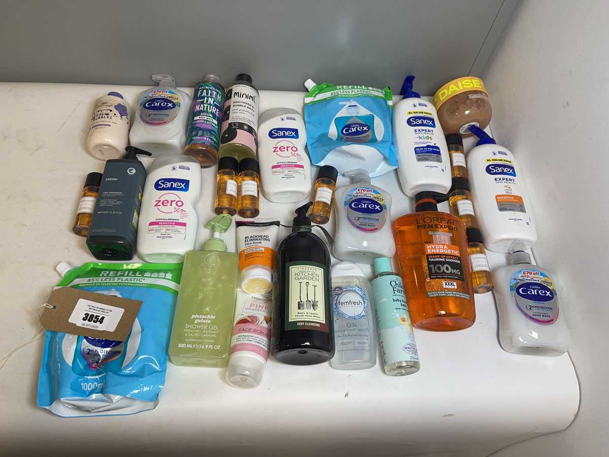 Lot 3854 - Shower gels, hand soaps, etc