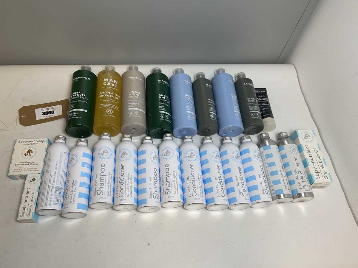 Lot 3860 - Mancave & The Cornish Seaweed Bath Co toiletries