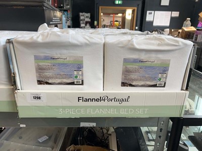 Lot 1298 - Box containing x6 Flannel Portugal 3 piece...
