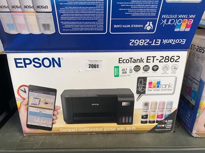 Lot 2061 - Epson EcoTank ET-2862 compact multifunctional...