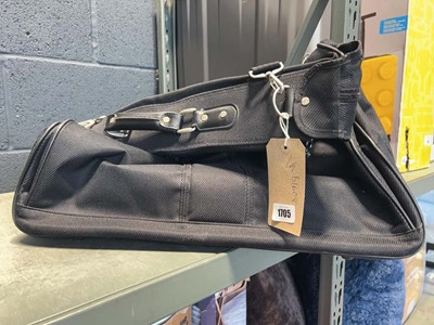 Lot 1705 - Black canvas luggage bag