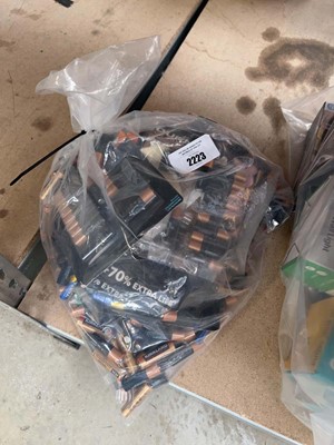 Lot 2223 - Bag containing a large quantity of batteries