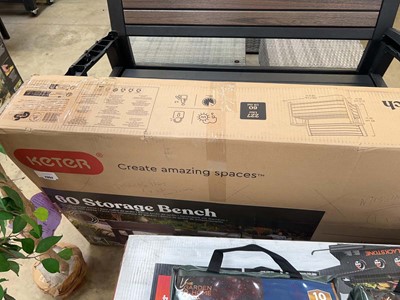 Lot 2352 - Boxed Keter 227 Litre outdoor garden storage...