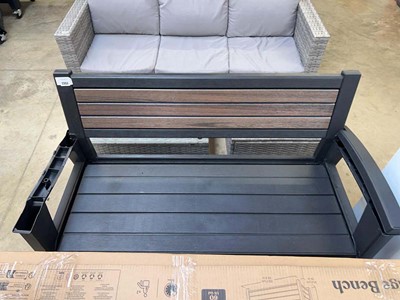 Lot 2353 - Unboxed Keter 227 Litre outdoor garden storage...
