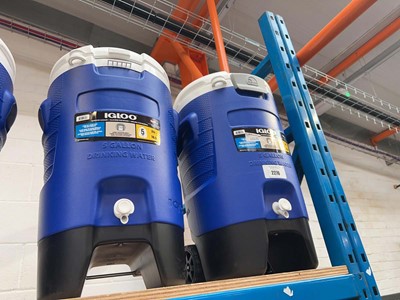 Lot 2276 - 2 Igloo 18.9 Litre 5 gallon mobile water...