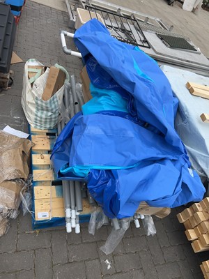 Lot 2266 - Pallet containing a dismantled power steel...