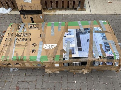 Lot 2379 - Lifetime outdoor 2 door storage shed, boxed