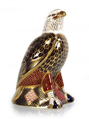 Lot 253 - A Royal Crown Derby paperweight modelled as an...