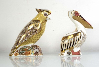 Lot 256 - Two Royal Crown Derby paperweights, modelled...