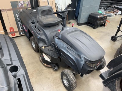 Lot 4154 - Racing petrol ride on lawn mower, no key