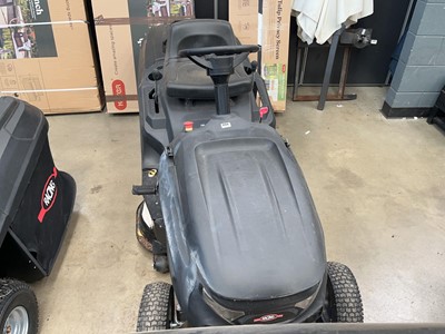 Lot 4154 - Racing petrol ride on lawn mower, no key