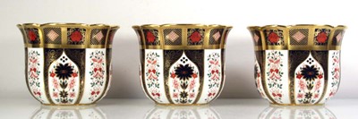 Lot 264 - A set of three Royal Crown Derby Old Imari...