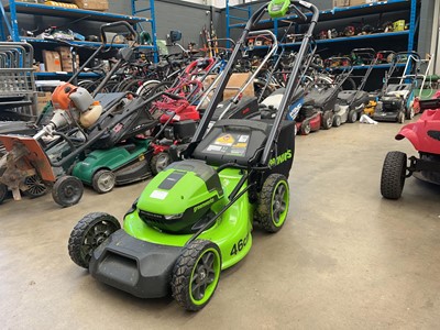 Lot 4162 - Greenworks battery powered rotary mower