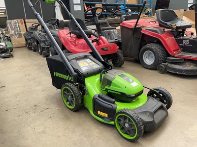 Lot 4162 - Greenworks battery powered rotary mower