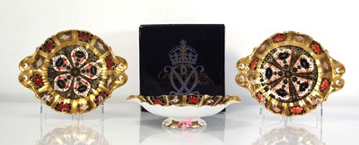 Lot 274 - A set of three Royal Crown Derby Old Imari...
