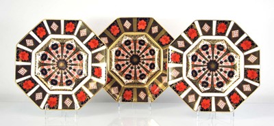Lot 276 - A set of three Royal Crown Derby Old Imari...