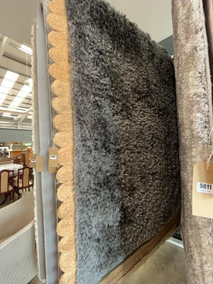 Lot 5010 - Grey shag pile carpet