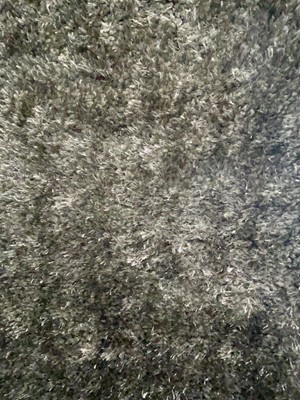 Lot 5017 - Olive green shag pile mat