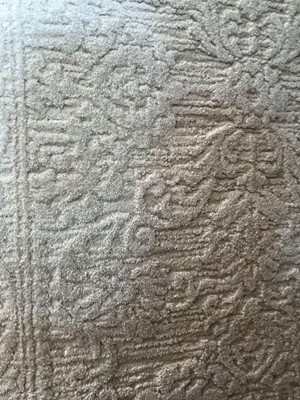 Lot 5018 - Pale silver coloured carpet