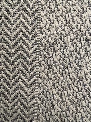 Lot 5027 - Grey and white carpet with herringbone pattern
