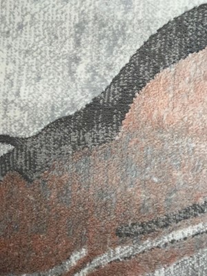Lot 5035 - Pastel pink and blue mottled carpet