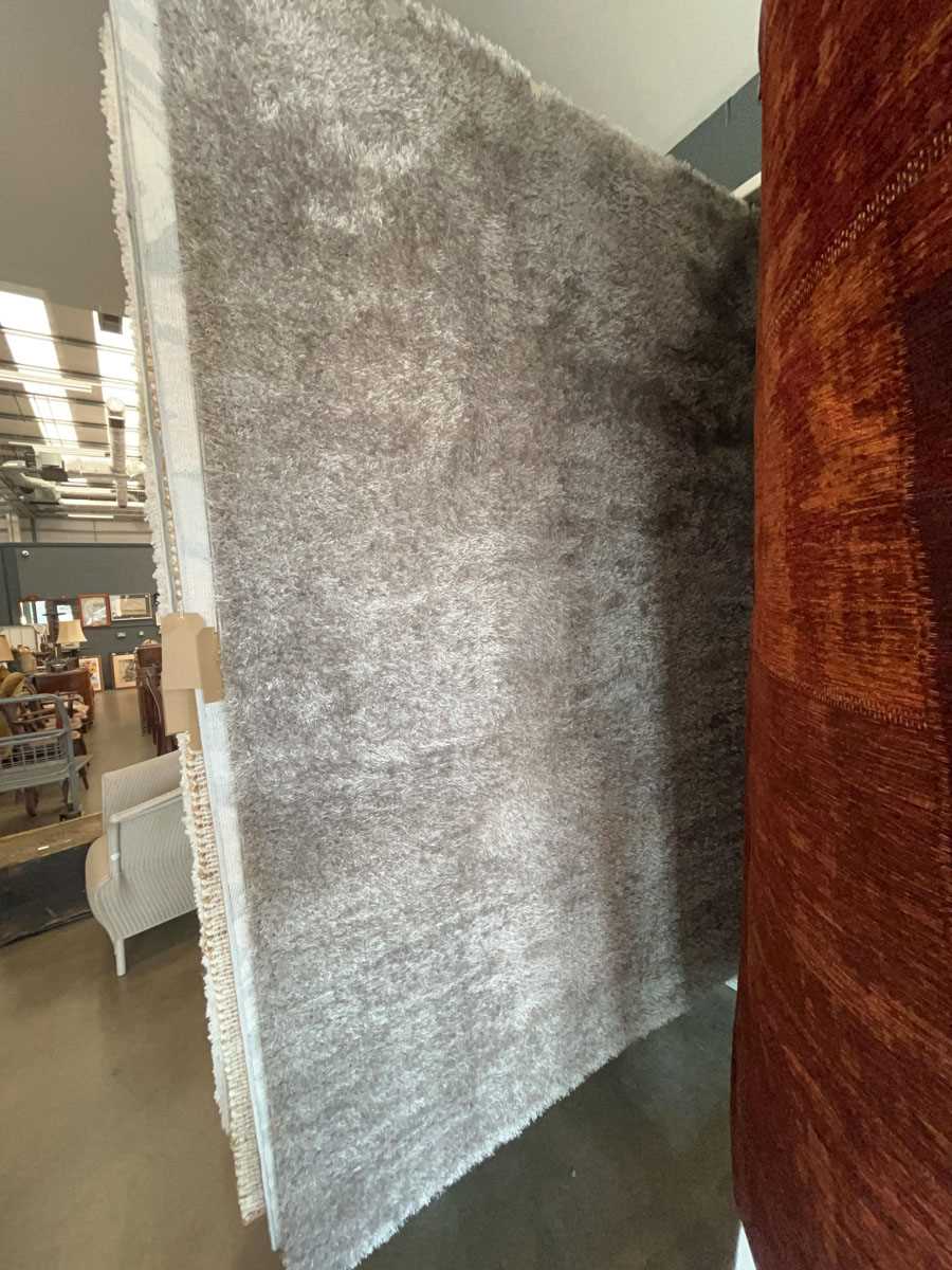 Lot 5036 - Silver and grey deep pile carpet