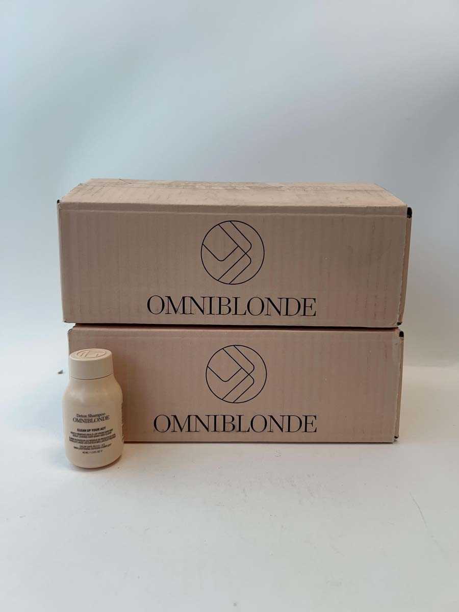 Lot 48x OMNIBLONDE Clean Up Your Act Shampoo 40ml,...