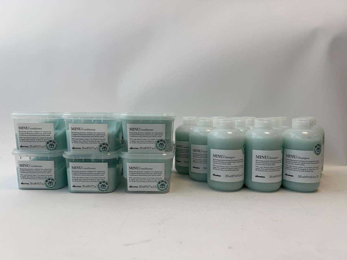 Lot 12x Davines Minu Shampoo 250ml with 12x...