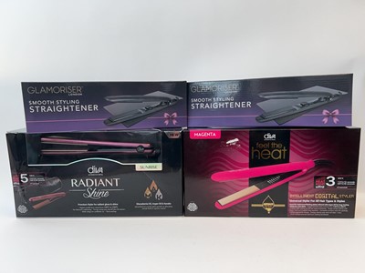 Lot 2x Diva Hair Straighteners and 2x Glamoriser...