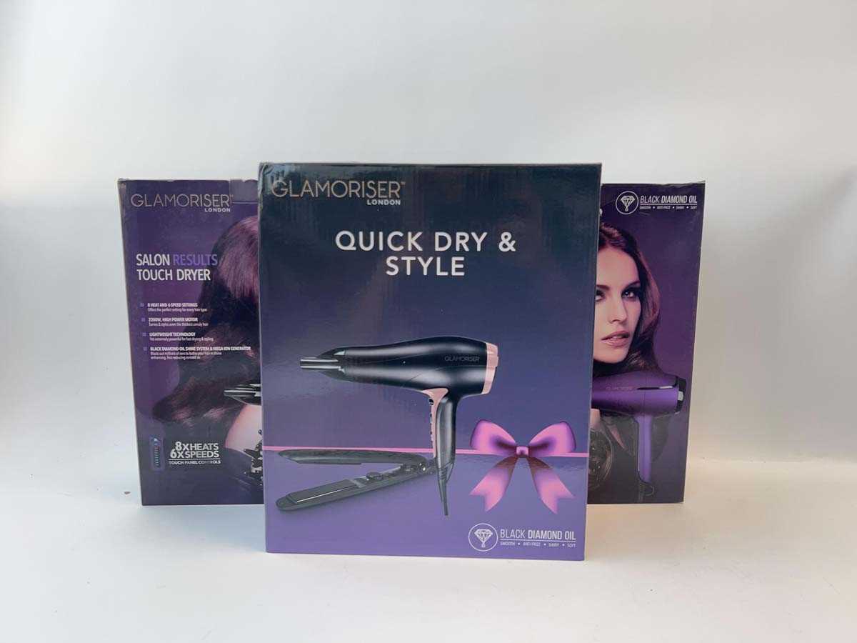 Lot 2x Glamoriser London Salon Results Touch dryer...