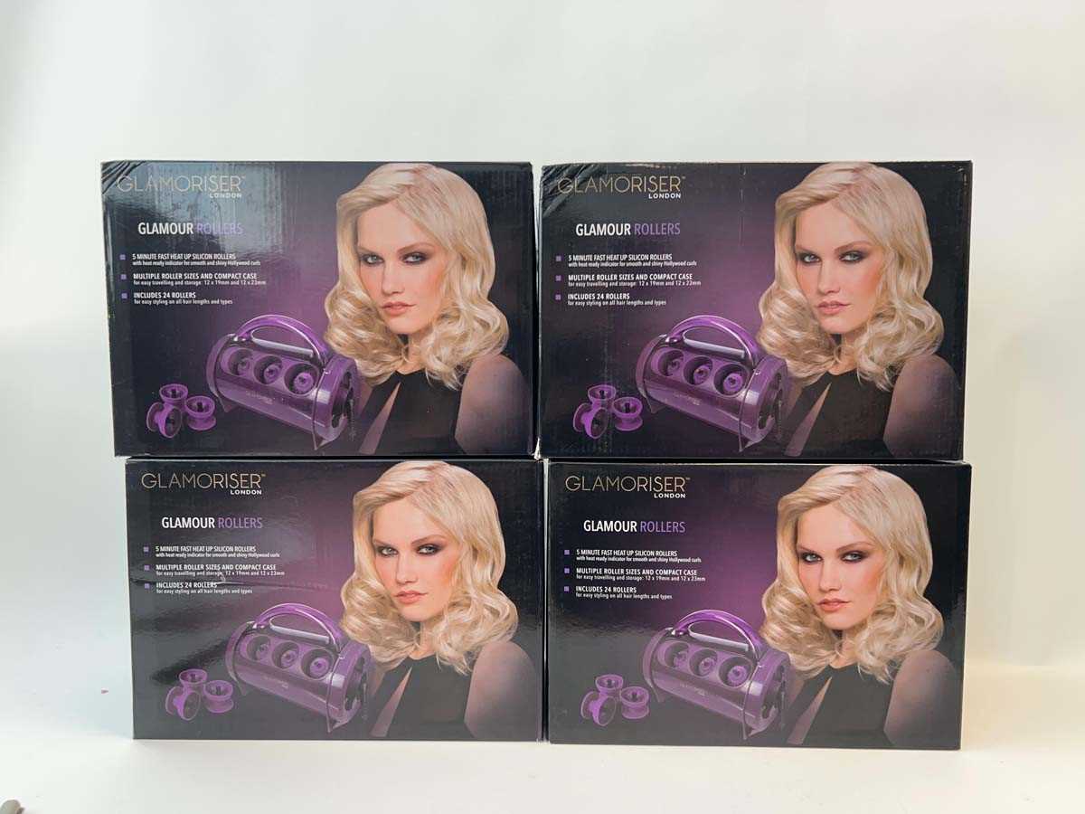 Lot 4x Glamoriser London Glamour Rollers