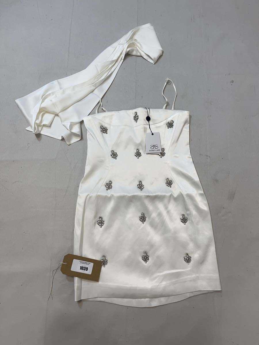 Lot 1039 - Sydney Lane celeste crystal mini dress with...