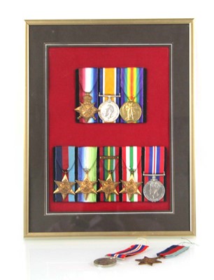 Lot 84 - A First World War trio of medals awarded to...