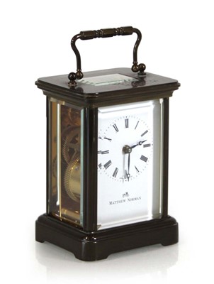 Lot 86 - A Matthew Norman carriage timepiece, the...