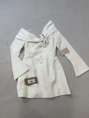Lot Oddmuse bow mini dress in white size medium