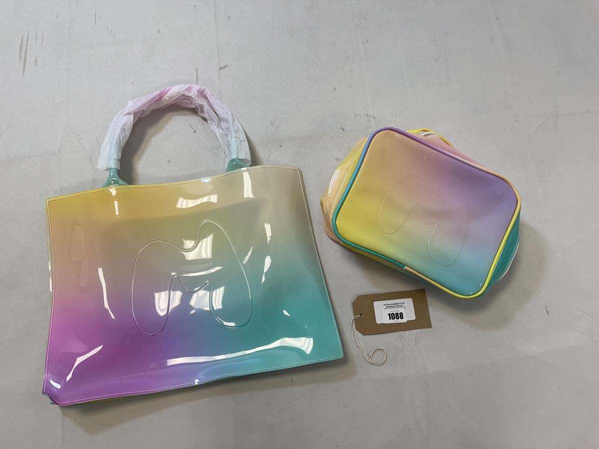 Lot 1088 - Made by Mitchell tote-ally jelly shopper with...