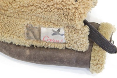 Lot 103 - A Cirrus 'Type RAF Pilot Irvin' suede flight...