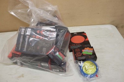 Lot Bag of assorted fitness and exercise equipment...