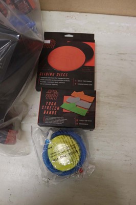 Lot Bag of assorted fitness and exercise equipment...
